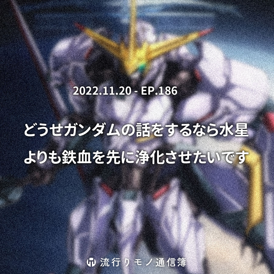 どうせガンダムの話をするなら水星よりも鉄血を先に浄化させたいです 